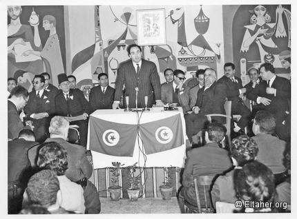 1963 - Eltaher attending a meeting of the Sousse Governorate